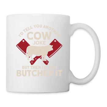 Butcher Cadeau Boucher Boucher Maître Boucher - Mug blanc - blanc - Droite
