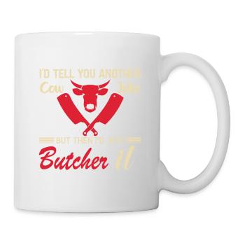 Butcher Cadeau Boucher Boucher Maître Boucher - Mug blanc - blanc - Droite