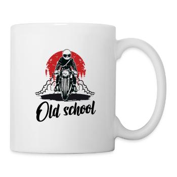 old school - Mug blanc - blanc - Droite