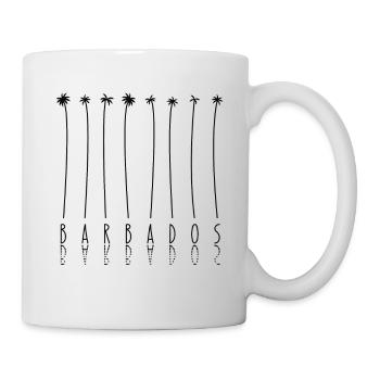 Palme - Insel Karibik Barbados - Tasse - Weiß - Rechts
