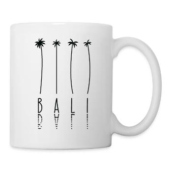 Palme - Insel Indonesien Bali - Tasse - Weiß - Rechts