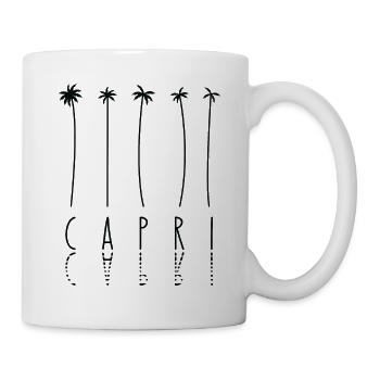 Palmenurlaub - Insel Capri - Tasse - Weiß - Rechts