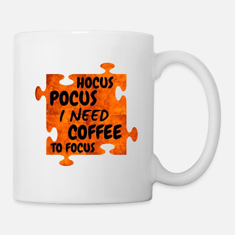 Hocus Pocus et need coffee to focus - Mug blanc - blanc