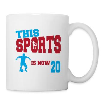 This sports legend is now 20, football game 20. - Mug - white - Right
