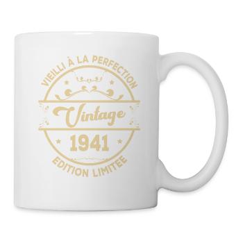 Vintage 1941 Idée Cadeau D Anniversaire Rétro 1941 - Mug blanc - blanc - Droite