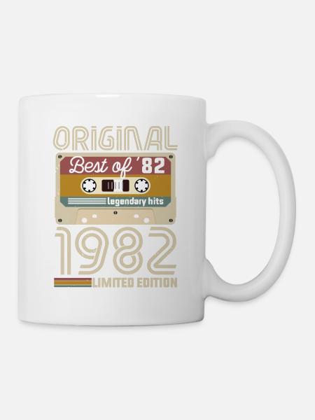 Vintage Geburtstag Original Geschenkidee 1982 - Tasse - Weiß