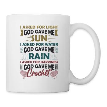 Crocheter des fils chanceux - Mug blanc - blanc - Droite