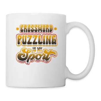 Les mots croisés sont mon sport - Mug blanc - blanc - Droite
