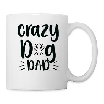 Crazy dog dad - Mug - white - Right