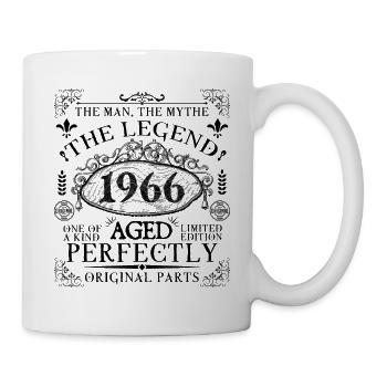 1966 | Die Legende seit 1966 Geburtstag - Tasse - Weiß - Rechts