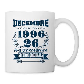 décembre 1996 Edition original | Vintage 1996 - Mug blanc - blanc - Droite