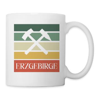 Erzgebirge Bergbau - Tasse - Weiß - Rechts