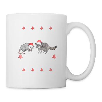 Trashin à travers la neige Garbage Gang Opossum - Mug blanc - blanc - Droite