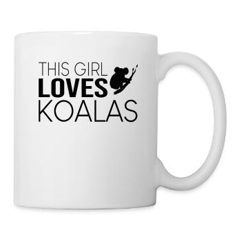 Girl Koala Saying - Mug - white - Right