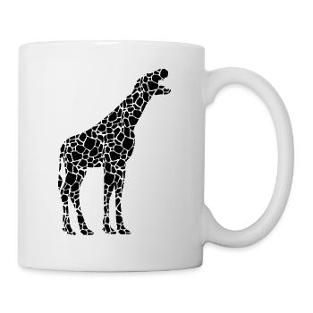 Giraffe Dinosaur Funny Giraffe With Dino Head - Fu - Mug - white - Right