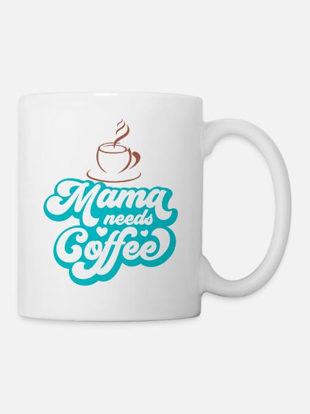 Kaffee lustiges Zitat - Tasse - Weiß