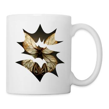 Papillon abstrait - Mug blanc - blanc - Droite