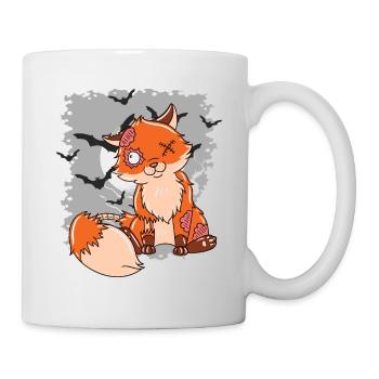 Halloween Zombie Animaux Halloween Renard - Mug blanc - blanc - Droite