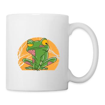Halloween Zombie Tiere Halloween Frosch - Tasse - Weiß - Rechts
