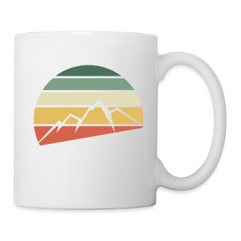 Erzgebirge Bergziege Wandern Sachsen - Tasse - Weiß - Rechts