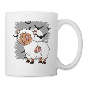 Halloween Zombie Schaf Halloween - Tasse - Weiß - Rechts