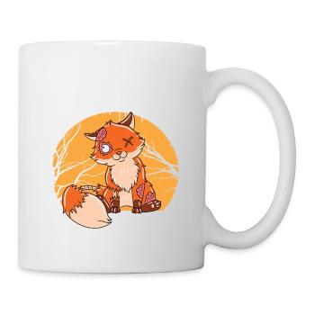 Halloween Zombie Animals Halloween Fox - Mug - white - Right