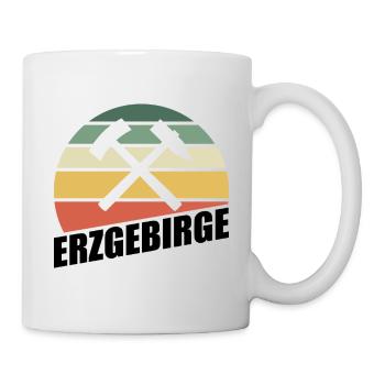 Erzgebirge Glück auf Liebe Sachsen - Tasse - Weiß - Rechts
