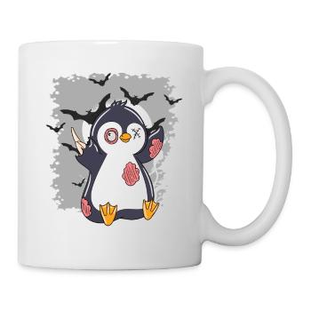 Halloween Zombie Animals Halloween Penguin - Mug - white - Right