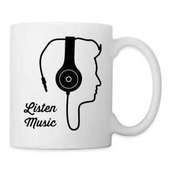 Répertorie la musique - Mug blanc - blanc - Droite