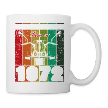 Best Of 70's Born 1972 Classic Motorcycle - Mug - white - Right