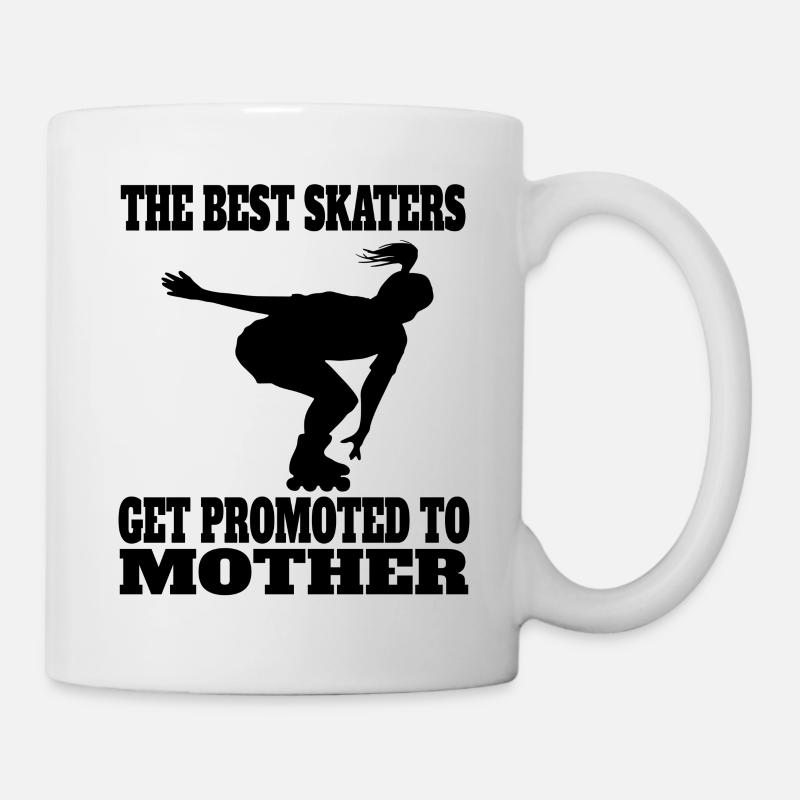 Rollschuh Mutter Skaterin Geschenk Inline skaten - Tasse - Weiß