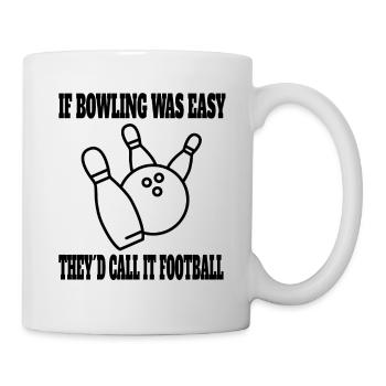 Bowling Bowling Bowling Ball Bowler Cadeau Bowling Bowling - Mug blanc - blanc - Droite