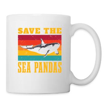 Save The Sea Pandas For All Whale Lover - Mug - white - Right