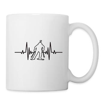 Cross-country skiing Winter sports Skier Skier Skiing Skiing - Mug - white - Right