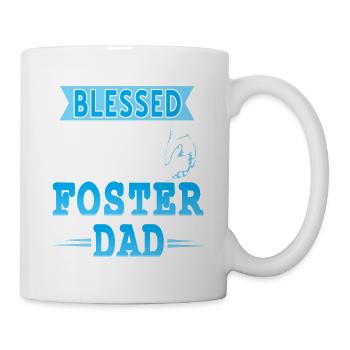 Blessed To Be Called Foster Dad Retro Awesome - Mug - white - Right