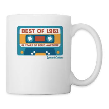 Born in 1961 Vintage Best of '61 - Mug - white - Right
