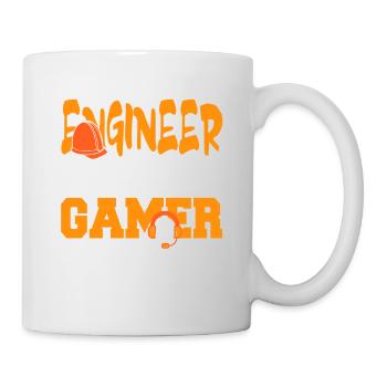 Engineer By Day Gamer By Night Cool Awesome - Tasse - Weiß - Rechts