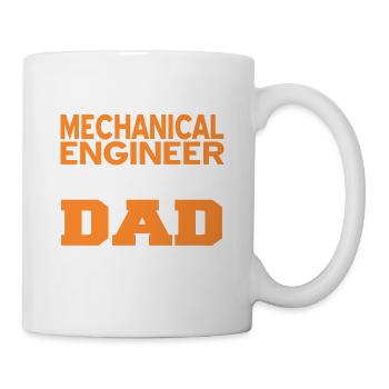 Mechanical Engineer By Day Best Dad By Night - Tasse - Weiß - Rechts