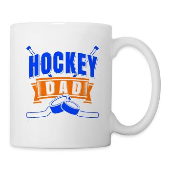 Hockey Dad Awesome Cool Dad Designs T-Shirt - Mug - white - Right