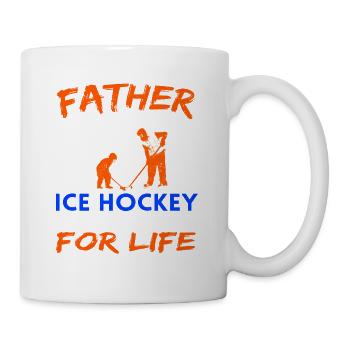 Father & Son Ice Hockey Teammates For Life - Mug - white - Right