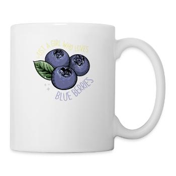 Blaubeere Heidelbeere Strauch Wald Waldfrucht - Tasse - Weiß - Rechts
