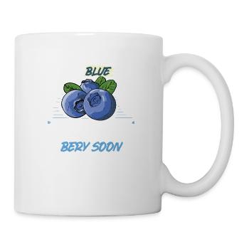 Blaubeere Heidelbeere Strauch Wald Waldfrucht - Tasse - Weiß - Rechts