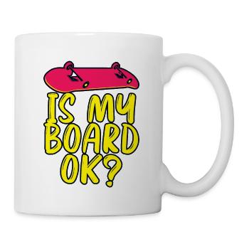 Patineurs soyez comme, est-ce que ma planche est ok - Mug blanc - blanc - Droite