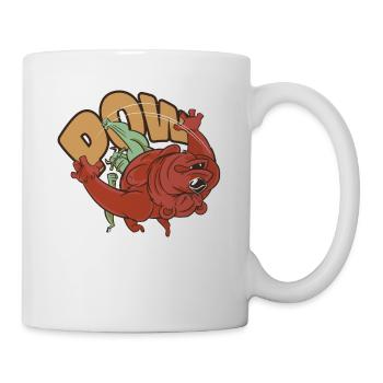Bull and Bear Boxing Fight & Funny Stock Market - Mug - white - Right