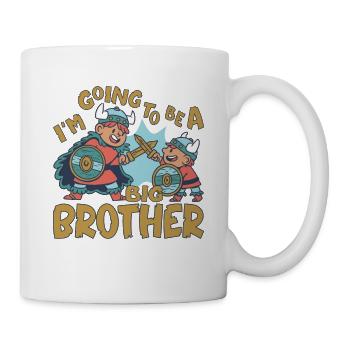 Big Brother Viking Going To Be A Big Brother - Mug - white - Right