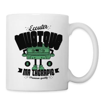 Ecouter musique ma thérapie - Mug blanc - blanc - Droite