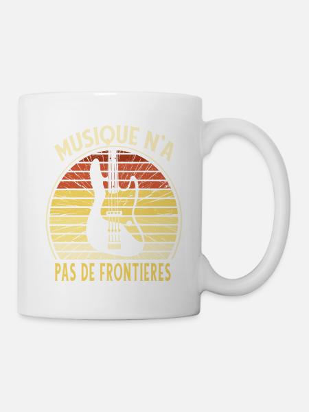 Musique n'a pas de frontières - Mug blanc - blanc