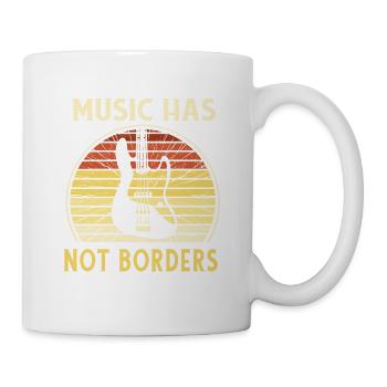 Musik hat keine Grenzen - Tasse - Weiß - Rechts
