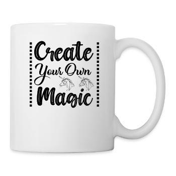 Erschaffe deine eigene Magie Unicorn - Tasse - Weiß - Rechts