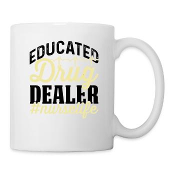 Trained drug dealer #nurselife - Mug - white - Right